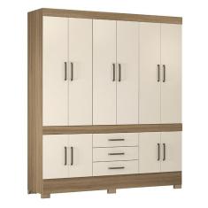 Guarda Roupa Casal New Murano 10 Portas e 3 Gavetas - Demóbile