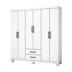 Guarda Roupa Casal A22 6 Portas 2 Gavetas Carioca Móveis