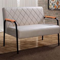 Namoradeira Cadeira Decorativa Sala, Recepção, Escritório Ludmilla Cinza Capuccino