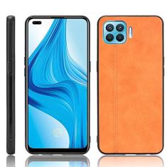 Capa adequada para Oppo Reno4 Lite, capa de celular estilo couro, proteção robusta 360° protege seu telefone capa de cor retrô para Oppo Reno4 Lite