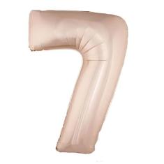 Balão Metalizado Rose Gold Número 7 - 1 Metro - Funny Fashion