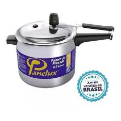 Panela de Pressão Panelux Polida 4,5 Litros Alumínio Polido Classic In