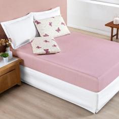 Jogo Lençol Cama Casal 3 peças Micropercal 200 fios Avere - Bia Enxova