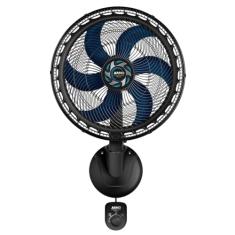 Ventilador de Parede Arno Xtreme Force Breeze 50cm VB51, 126W, 6 Pás, 3 Velocidades, Modo Sono Tranquilo, Oscilação 80º, 220V