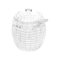 Açucareiro De Cristal Com Colher E Tampa 210ml - Lyor