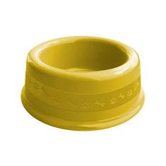 Comedouro Plástica N.2, 600ml Amarelo Furacão Pet para Cães