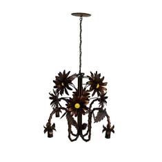 Pendente Lustre de Flores Coloridas Artesanal para Quarto de Casal Grande