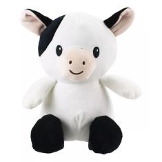 Vaca Branca Sentada 21cm - Pelúcia