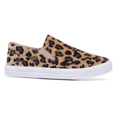 Tenis Feminino Casual Infantil Sapatinho Bebe Slip On Onça - MX, Onça,