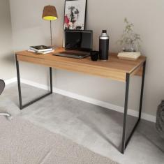 Escrivaninha 1 Gaveta ME4156 TecnomobilI, Amendoa/Preto