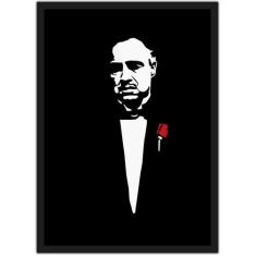 Quadro Decorativo Poderoso Chefão Filmes Cinema Decorações Com Moldura