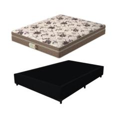 Cama Box Casal + Colchão Mola Ensacada Probel Style Pillow