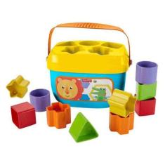 Brinquedo de Encaixar Balde Primeiros Blocos - Fisher-Price 11 Peças