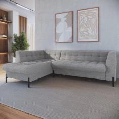 Sofá 3 Lugares com Chaise Terminal Cod. 1998 Zênite Yescasa