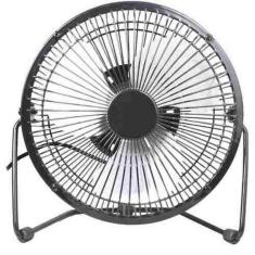 Ventilador De Metal Usb Mini Portatil De Mesa 14Cm Bivolt