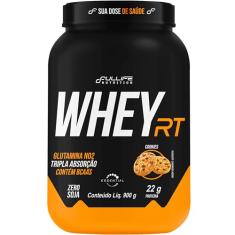 Fullife Nutrition, Whey protein concentrado RT, 22g de proteína, Sabor Cookies, Pote, 900 gramas • 23 Doses