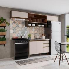 Cozinha Compacta 4 Peças 100% MDF Aurora Espresso Móveis
