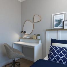 Mesa ou Escrivaninha para Home Office ou Escritório ou Quarto 100cm - 