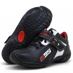 Tênis motociclista AS95 em couro legítimo semi-impermeável - Atron Shoes-Unissex