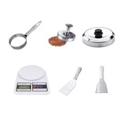 Kit Modelador De Hamburguer Ovos Abafador Espatulas Balança 27.082visitas