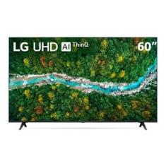 Smart TV LED 60' 4K UHD LG 60UP7750 2021 WiFi Bluetooth HDR Inteligência Artificial ThinQ Smart Magic Google Alexa