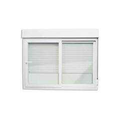 Janela de PVC Integrada 140x200cm 2 Folhas com Vidro Liso e Cremona ITEC Brimak Branco