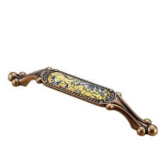 Puxador e puxador de armário de cozinha de cerâmica Puxador de gaveta Puxador de móveis, 8502,128 mm