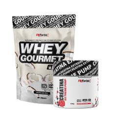 Kit Whey Protein Gourmet Refil 907g + Creatina Extreme Pump Elite Series 150g - FN Forbis Nutrition