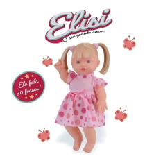 Boneca Elisi Loira Fala 30 Frases Baby Interativa