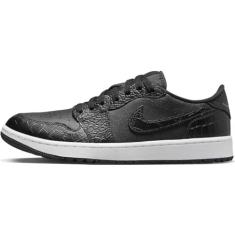 Tênis de golfe AIR Jordan 1 Low G adulto DD9315-110, Preto/Preto-Ferro Cinza-Branco, 36