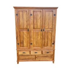 Guarda Roupa Madeira Maciça Solteiro Sudeste Rústico