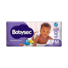 Fralda Babysec Premium Tamanho M Pacote Mega com 32 Unidades Descartáv
