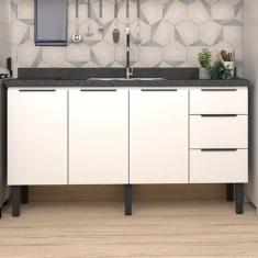 Balcão de Cozinha 3 Portas 3 Gavetas 153cm Júpiter - Cozimax