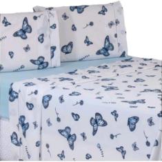 Jogo de Lençol CASAL 3 Peças Algodão Percal 160 Fios Com Elástico - RV