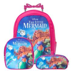 Bolsa Escolar de Rodinhas Pequena Sereia Aulas Resistente - TOYS 2U