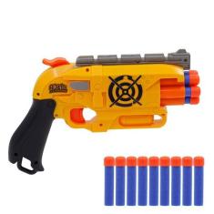 Brinquedo Nerf  Infantil Lança Dardos Elite Blaster Gatilho Rápido Est