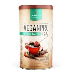 Nutrify - VeganPro Proteína Vegana em Pó - 23g de Proteínas e Fibras - Sem Açúcar - Foundue de Chocolate com Morango 450G