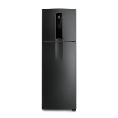 Geladeira Electrolux Frost Free Inverter 390L Efficient AutoSense Duplex Black Inox Look (IF43B) 220V