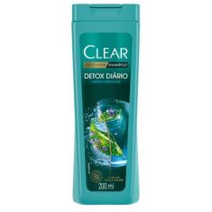 Shampoo Clear Detox Diário Anticaspa 200ml Limpeza Profunda