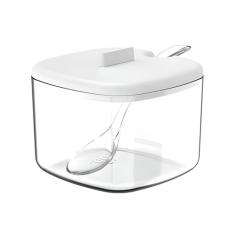 Açucareiro Com Tampa E Colher Para Servir Porta Açúcar Cozinha Branco