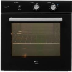 Forno A Gás De Embutir 78L Fischer Infinity Com Grill Preto Inox 220V