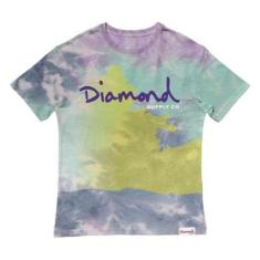 Camiseta Diamond OG Script Tie Dye Masculina-Masculino