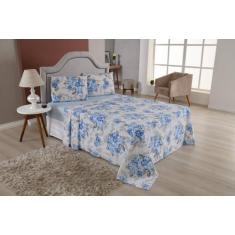 Jogo De Lençol Casal Queen 4 Peças Percal 180 Fios 80% Algodão Estampa