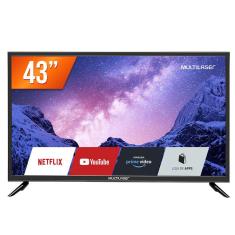 Smart TV 43&quot; Full HD Multilaser TL024 Wi-Fi 3 HDMI 2 USB Bivolt