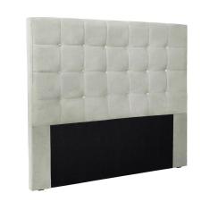 Cabeceira Cama Box King 195 Cm Verona Veludo Prata S04 - D`rossi