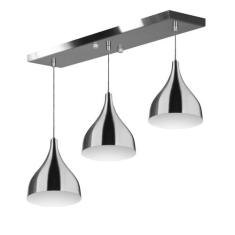 Lustre Pendente Gota Triplo Base Retangular Escovado - MARRYLUZ