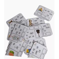 Brinquedo Educativo Sílabas Alfabetização Com Caneta E 24pça - T&D JOG