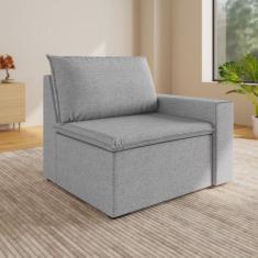 Sofá Modular com Braço Direito 105cm Zen Cabecasa Madeiramadeira