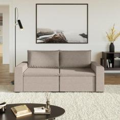 Sofá Modular 2 Lugares com Braços Laterais Zen CabeCasa MadeiraOrigina
