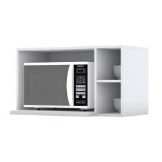 Armário Aéreo para Micro-ondas Americana Branco HP - Henn